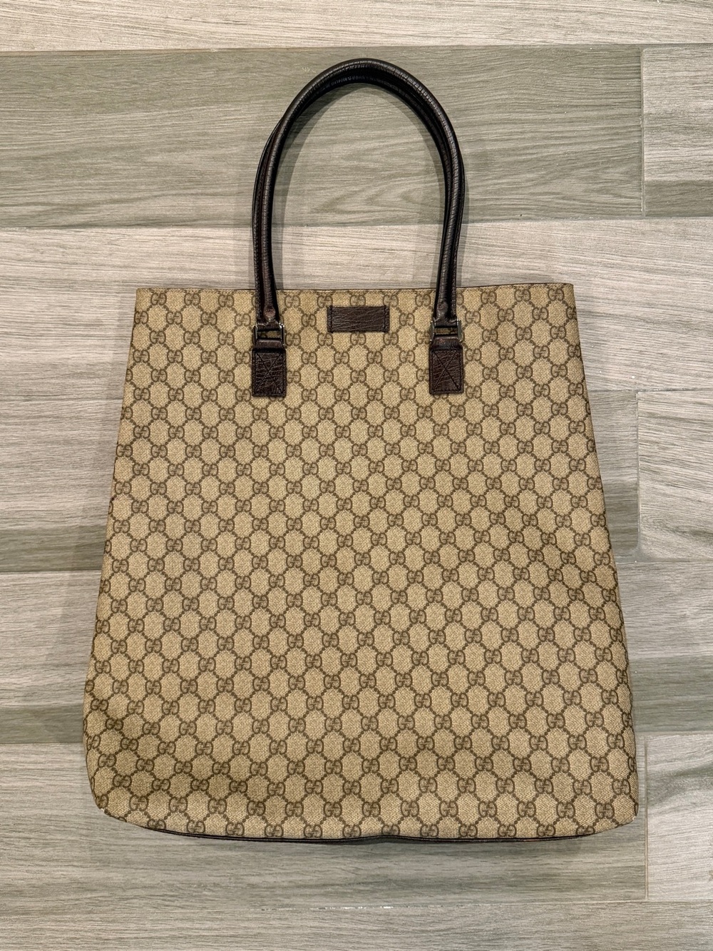 Gucci vintage monogram shoulder tote bag